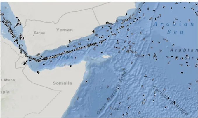 Figure 1-1  –  Ships in the Indian Ocean (11 November 2015 1 ) 