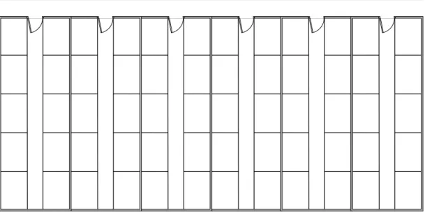 Figura 8: Esquema das 6 salas de recria utilizadas no ensaio (elaboração própria) 