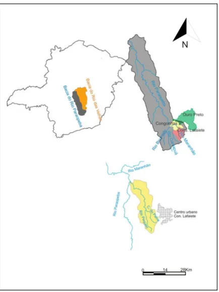 Fig. 3-6 Mapa de localização do Córrego 