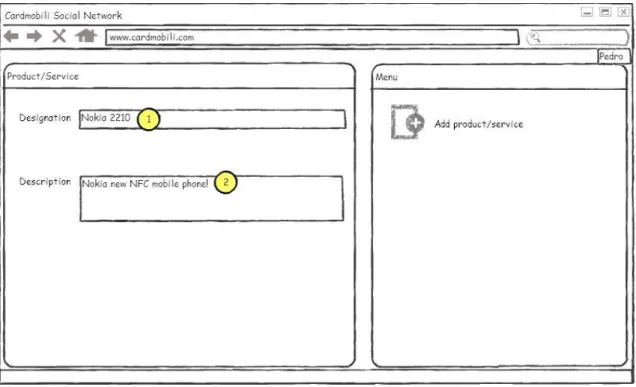Figure 21: Storyboard 1: User adds product and uploads its image – Scene 1 