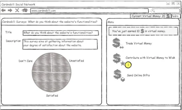 Figure 43: Storyboard 1: User contributes to card merchant wish – Scene 3 