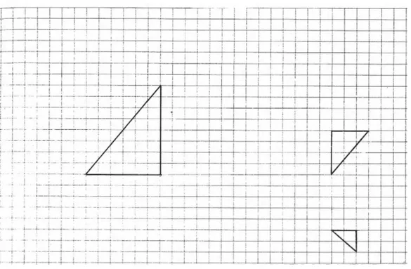 Figura 2 – Papel quadriculado para verificação do Teorema de Pitágoras