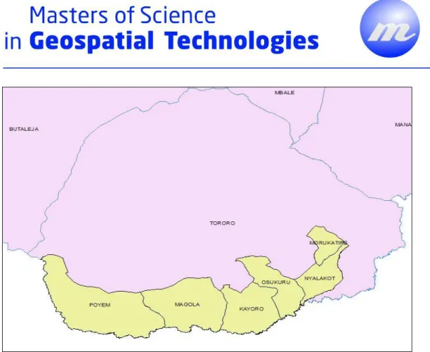 Figure 7: ArcMap Translation with the Poyemi Scenario