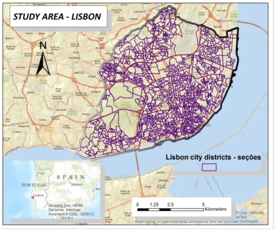 Figure 9: Study area – Lisbon 