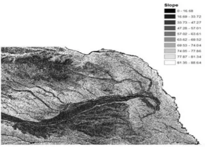 Figure 7. Elevation data for Slope criterion of Nebraska (NASA JPL). 