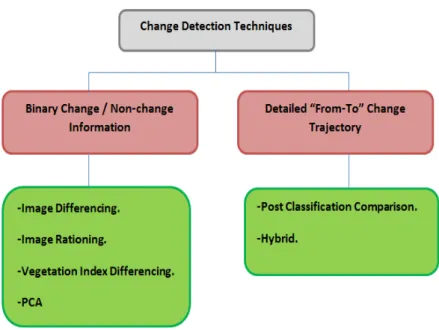 Figure 7. LUCC detection techniques 