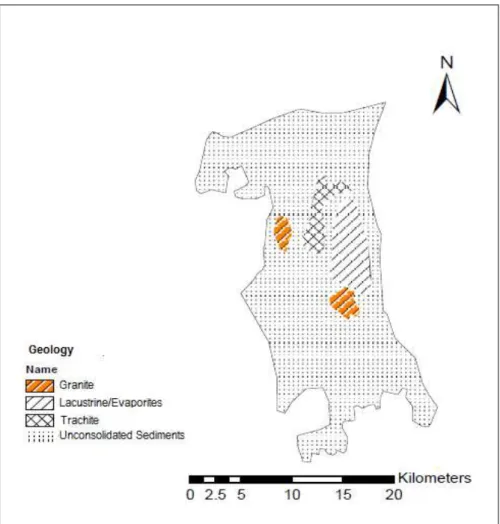 Figure 3.3 Geology of Kobo Valley (Source: Metaferia Engineering,2009) 