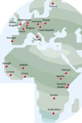 Figura 14 - Distribuição geográfica dos parceiros do Projeto AEGOS (www.aegos-project.org/)