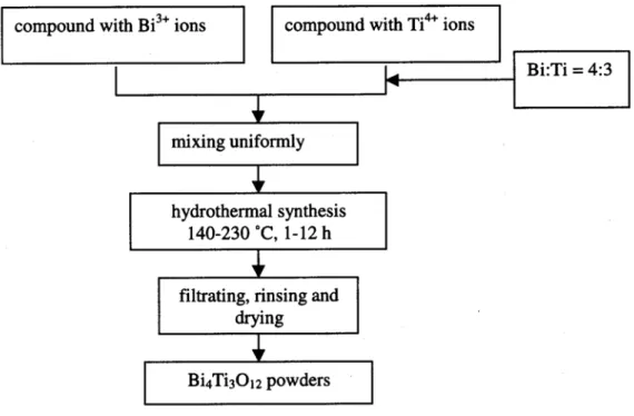 Fig. 5 Flow chart of the hydrothermal process. 