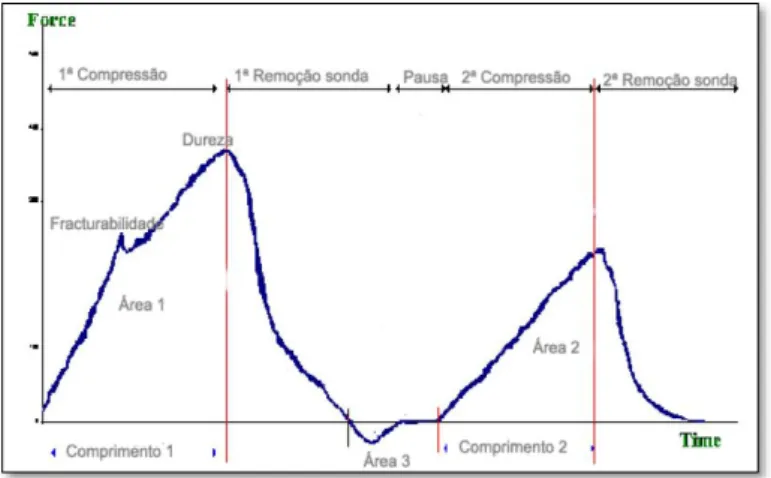 Figura 15 - Representação gráfica esquemática do teste TPA. Fonte: Moreira, 2011 