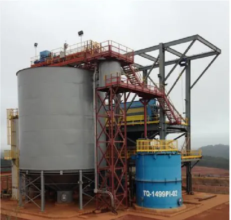 Figura 2.5 – Espessador de alta capacidade em operação na Mina do Pico, 2017. 