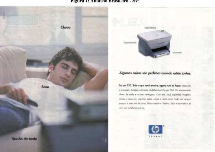 Figura 1: Anúncio Brasileiro - HP 