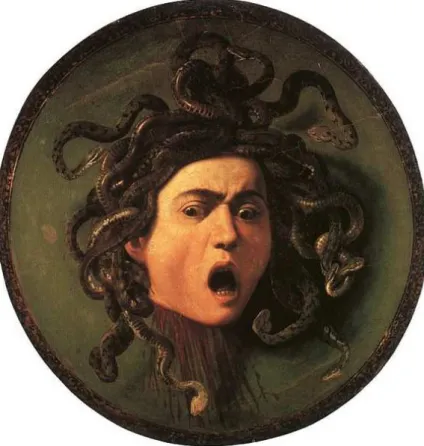 FIGURA 13 . Medusa, 1590, Caravaggio. 