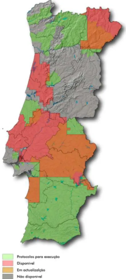 Figura 4 - Estado de execução da SCN10K  (IGP, 2007) 