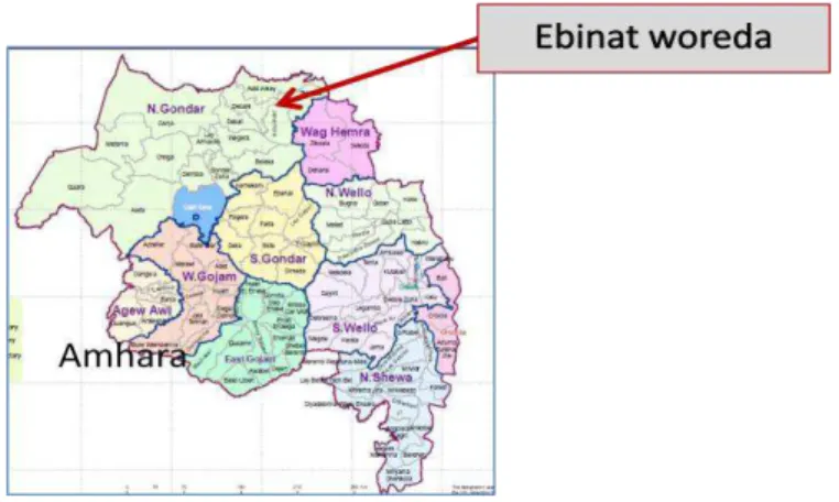 Figure 4. Average monthly rainfall in Ebinat woreda (2002-2008). 