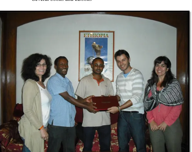 Figure 8. Delivery of technical equipment from UJI to BDU team, Bahir Dar. (personal pictures) 