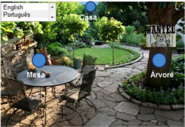 Figure 10 - AR generic representation – a language selector 