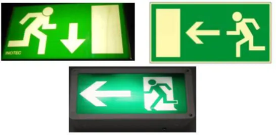 Figure  ‎ 2-4 Exit signs in Germany 