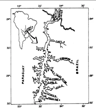 Table 1. Abiotic limnological variables in the 8 arms of the left side of the Itaipu Reservoir