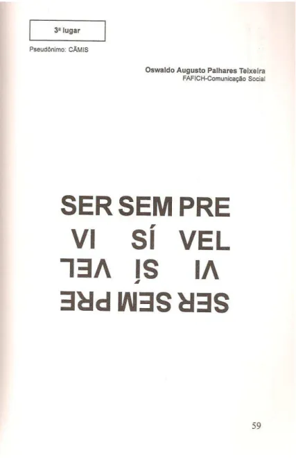 FIGURA 12 Oswaldo Augusto Palhares Teixeira.  Sem pre vi sí vel , 1996. 