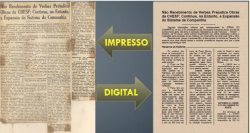 Figura 4 - Comparação entre um documento antes e depois do processo de digitalização  Fonte: Bezerra (2011) 22