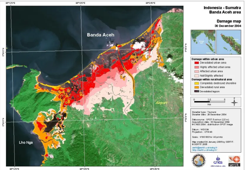 Figure 10 – Banda Aceh Damage Map by SERTIT