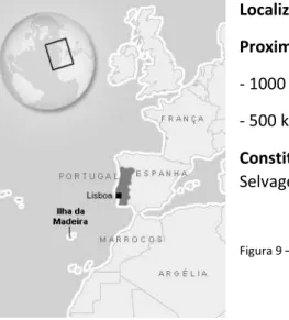 Figura 9  –  Localização da Região Autónoma da Madeira no mapa 