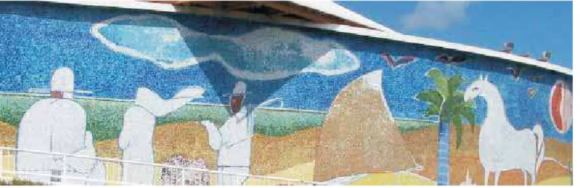 Fig.  22  Aldemir  Martins  Painel  de  pastilhas Centro  Cultural  Dragão  do  Mar  Fortaleza,  1998