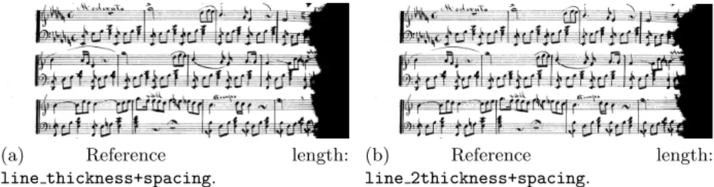 Fig. 1. Result of binarizing an example of a music score.