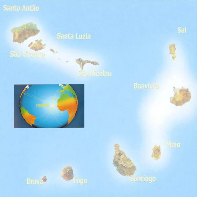 Figura 1: Mapa de Cabo Verde 