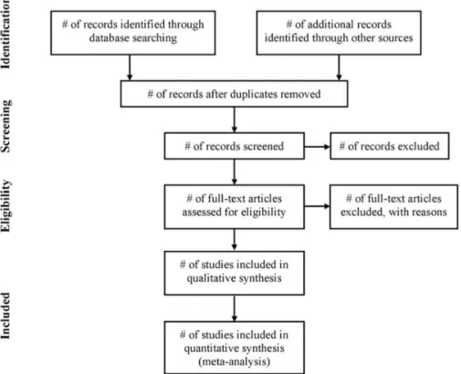 Figure  4.  Flow  of  information  through  the  phases  of  a  systematic  review  proposed  by  the  PRISMA  statement