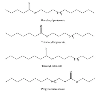 Fig. 9. Fatty acid esters with oviposition activity against Ae. aegypti.