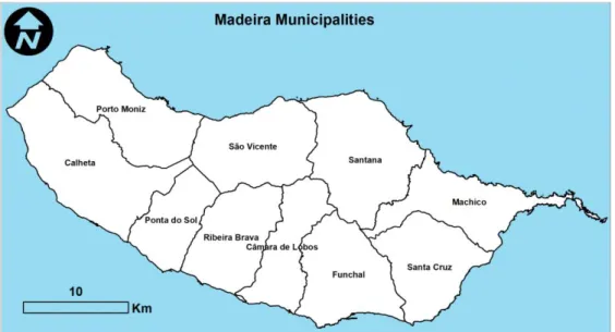 Figure 3: Municipalities in Madeira 