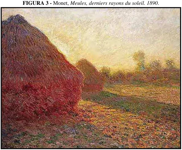 FIGURA 3 - Monet, Meules, derniers rayons du soleil. 1890. 