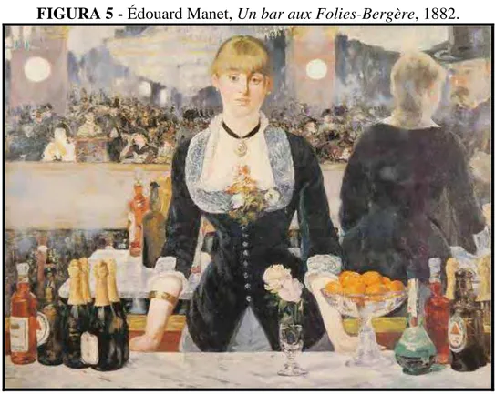FIGURA 5 - Édouard Manet, Un bar aux Folies-Bergère, 1882. 