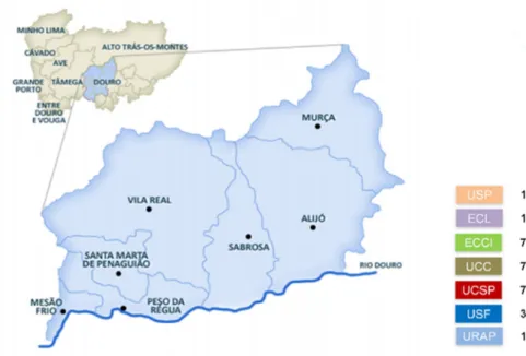 Figura 1. ACES Douro I - Marão e Douro Norte  ( Marques et al. (2013) 