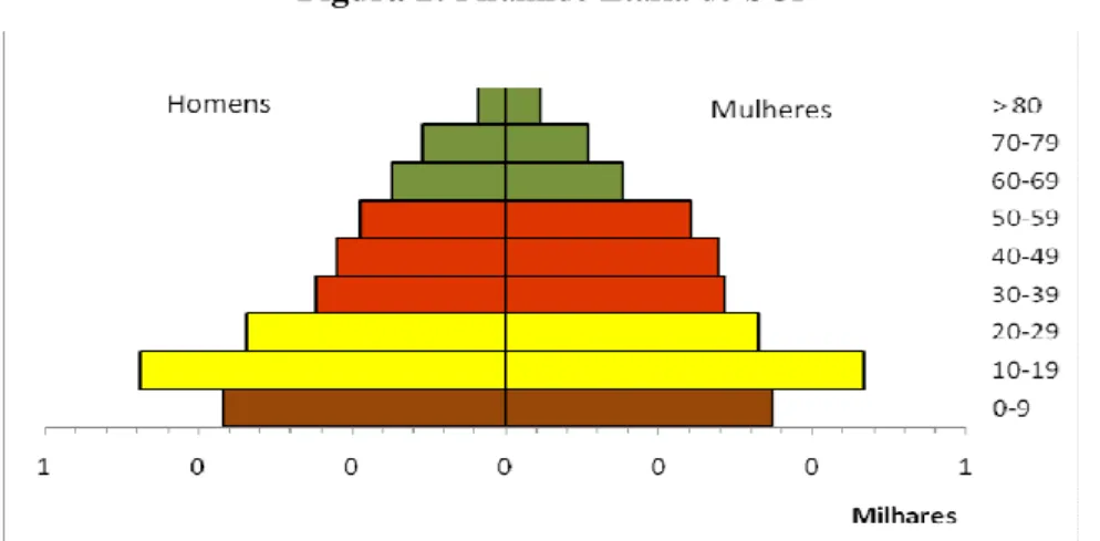 Figura 2: Pirâmide Etária de SGP 
