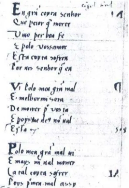 Figura 2: Fac-símile de cantiga. 
