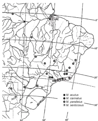 Fig. 14. Geographic distribution of Mycetarotes  Emery.