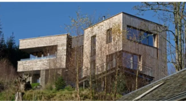 Figura 4 - Exemplo de um edifício PassivHaus na Escócia, com necessidades de aquecimento nulas [18] 