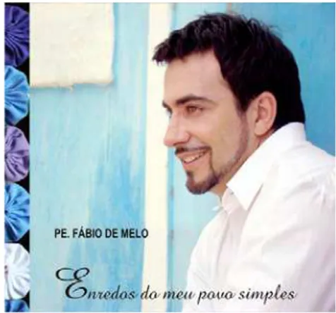 Figura 7 – Capas dos CD’s de Padre Marcelo Rossi e Padre Fábio de Melo – imagens diferentes para atrair um  mesmo público