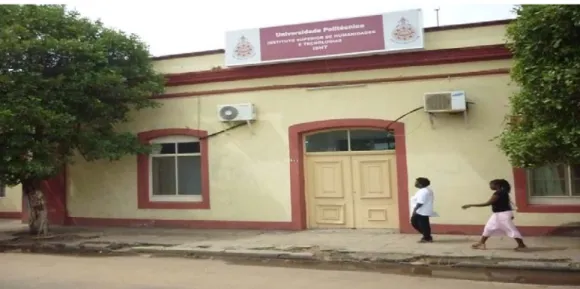 Figura 8: Vista frontal da Universidade Politécnica na Cidade de Quelimane 