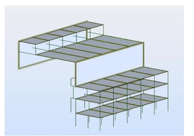 Fig. 2.2 – Modelação com paredes 