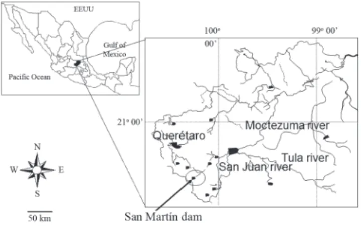 Fig. 1. Environmental parameters during a hydrological cycle in San Martín Dam.