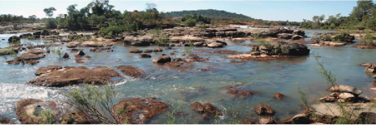 Fig. 6. Type locality of Hypostomus kuarup, Brazil, Mato Grosso, rapids at rio Culuene (currently dry by the diversion of the river channel due to the construction of the Paranatinga II hydroelectric dam)