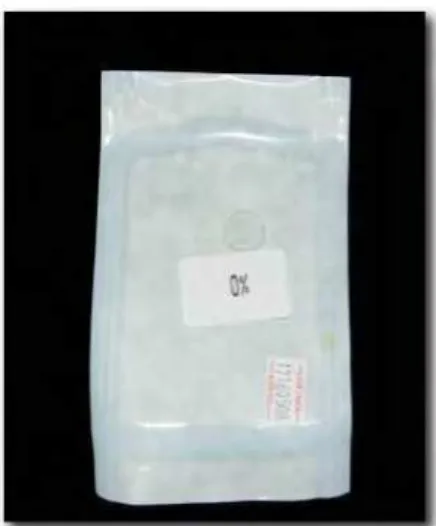 FIGURA 10- Espécime esterilizado por meio de óxido de etileno e armazenado  em embalagem própria