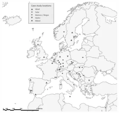 Fig. 1. Location of European smart practice case studies. 
