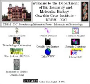 Fig. 3: WWW page with links to genome project web pages.