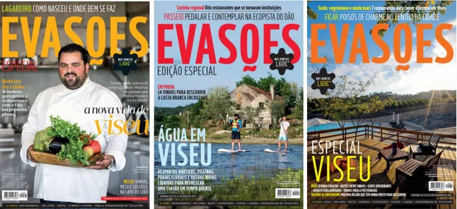 Figura 9: Revista Evasões (primeira ed. - setembro de 2016; segunda ed. - maio de 2017; terceira ed