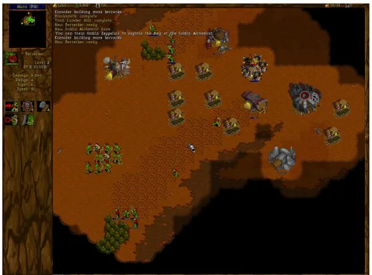 Figura 1.1. Captura de tela de Wargus, um jogo RTS.